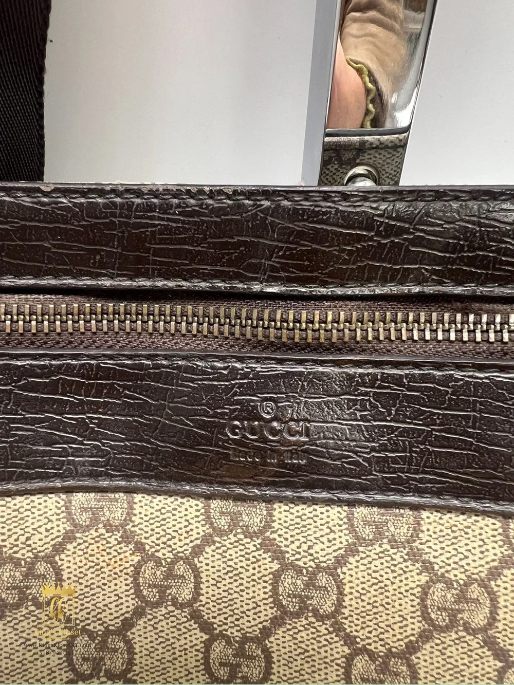 Long gucci pvc tote bag